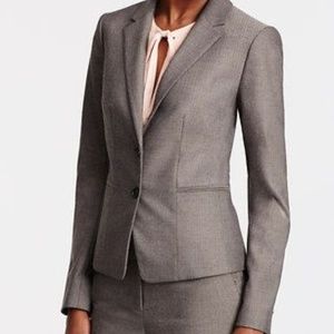 Ann Taylor Mini Herringbone Blazer Size 6